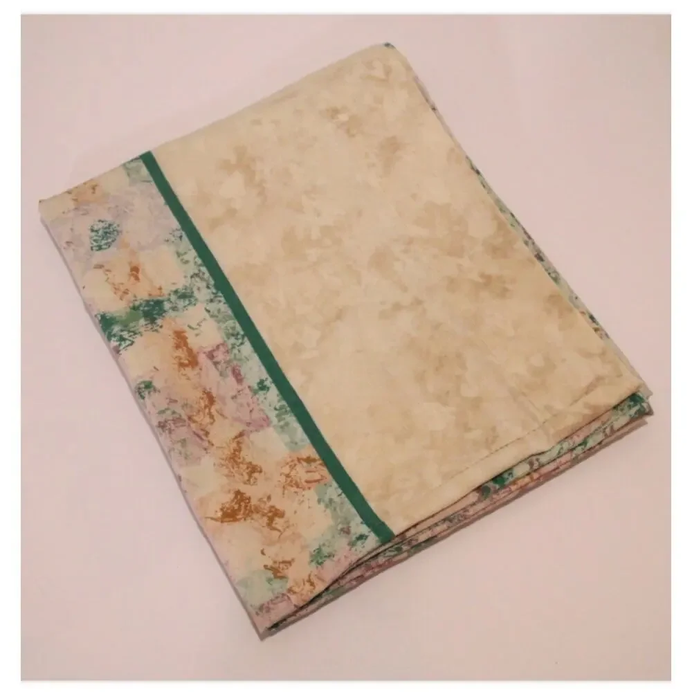 Cannon Mills Pillowcase Beige Multicolor Abstract Standard Size Cotton Blend